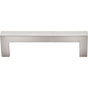 Top Knobs - Square Bar Pull 3 3/4 Inch (c-c) Brushed Satin Nickel - Brushed Satin Nickel