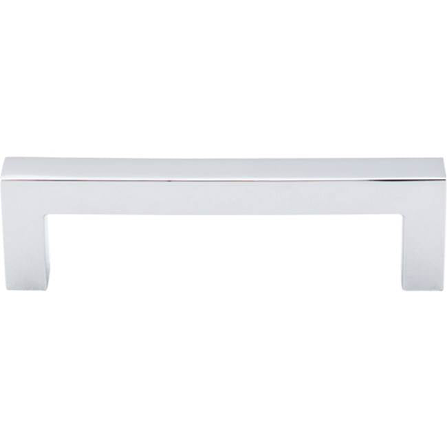 Top Knobs - Square Bar Pull 3 3/4 Inch (c-c) Polished Chrome - Polished Chrome