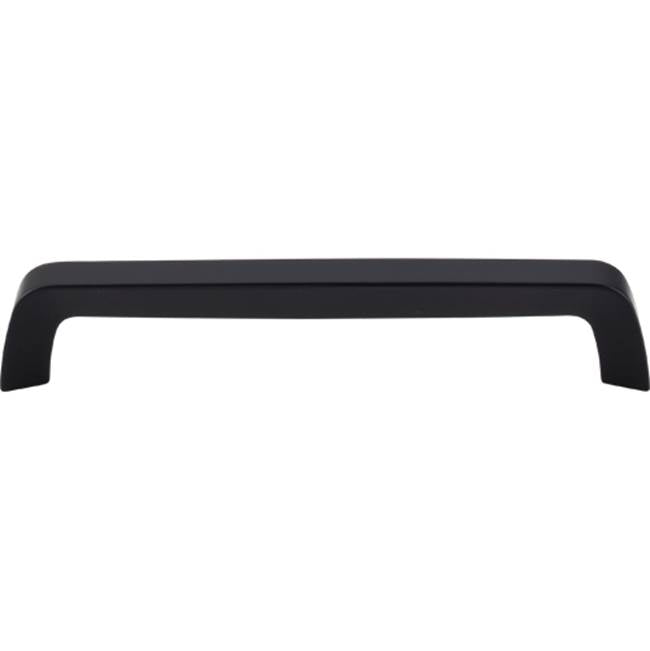 Top Knobs - Tapered Bar Pull 6 5/16 Inch (c-c) Flat Black - Flat Black