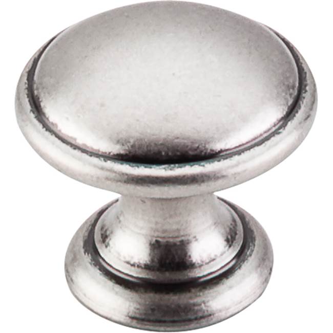 Top Knobs - Rounded Knob 1 1/4 Inch Pewter Antique - Pewter Antique