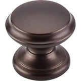 Top Knobs - Flat Top Knob 1 3/8 Inch Oil Rubbed Bronze - Oil Rubbed Bronze