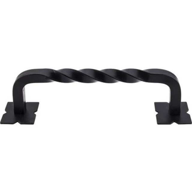 Top Knobs - Twist Appliance Pull 8 Inch (c-c) Patina Black - Patina Black