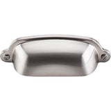 Top Knobs - Charlotte Cup Pull 2 9/16 Inch (c-c) Brushed Satin Nickel - Brushed Satin Nickel