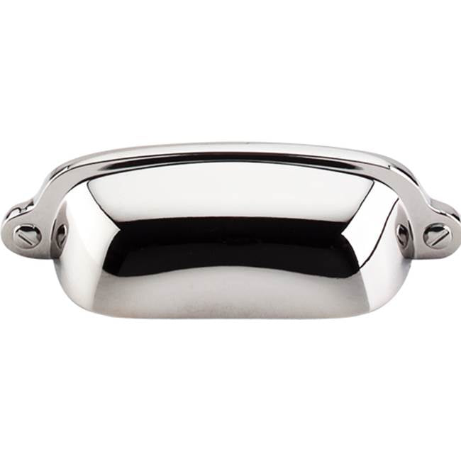 Top Knobs - Charlotte Cup Pull 2 9/16 Inch (c-c) Polished Nickel - Polished Nickel