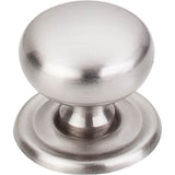 Top Knobs - Victoria Knob 1 1/4 Inch w/Backplate Brushed Satin Nickel - Brushed Satin Nickel