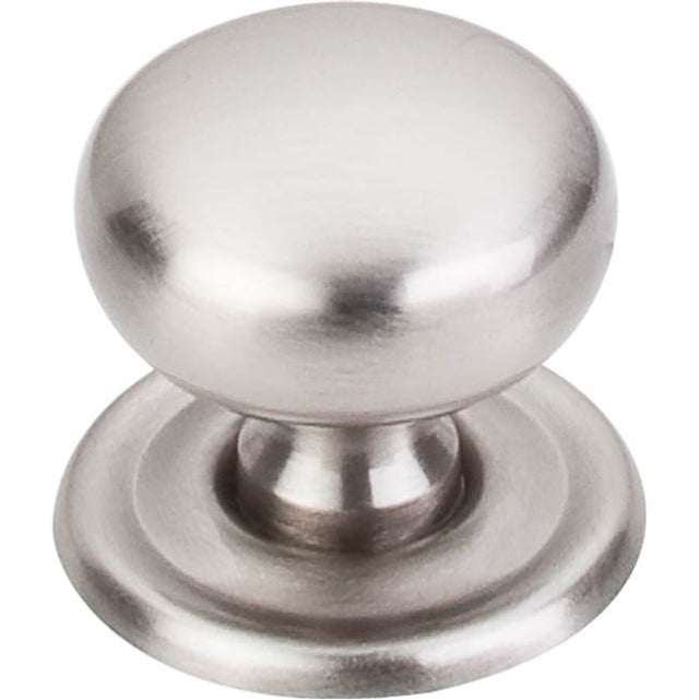Top Knobs - Victoria Knob 1 1/4 Inch w/Backplate Brushed Satin Nickel - Brushed Satin Nickel