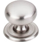 Top Knobs - Victoria Knob 1 1/4 Inch w/Backplate Brushed Satin Nickel - Brushed Satin Nickel