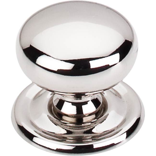 Top Knobs - Victoria Knob 1 1/4 Inch w/Backplate Polished Nickel - Polished Nickel