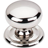 Top Knobs - Victoria Knob 1 1/4 Inch w/Backplate Polished Nickel - Polished Nickel