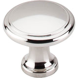 Top Knobs - Ringed Knob 1 1/8 Inch Polished Nickel - Polished Nickel