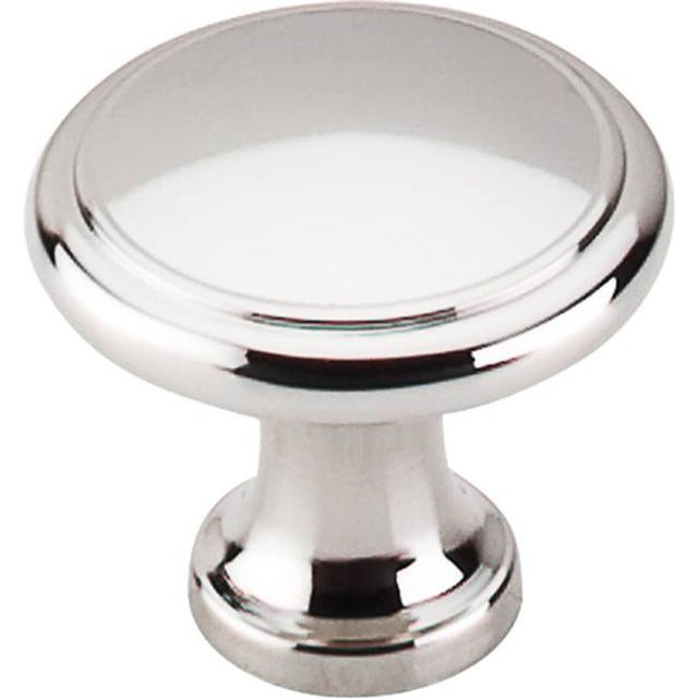 Top Knobs - Ringed Knob 1 1/8 Inch Polished Nickel - Polished Nickel