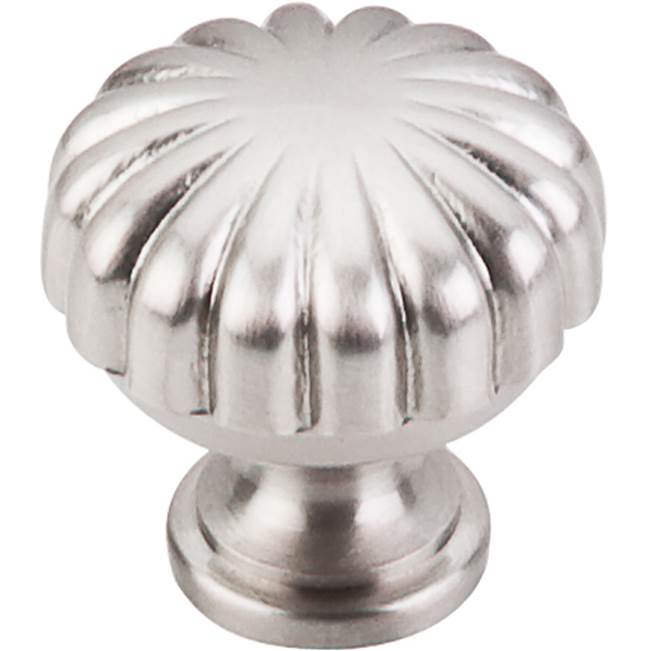 Top Knobs - Melon Knob 1 1/4 Inch Brushed Satin Nickel - Brushed Satin Nickel