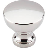 Top Knobs - Bergen Knob 1 1/4 Inch Polished Nickel - Polished Nickel