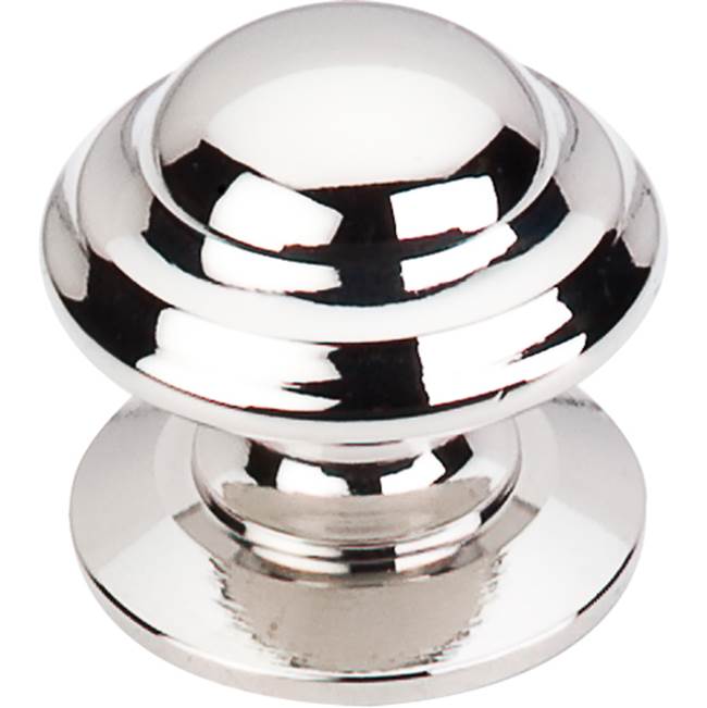 Top Knobs - Empress Knob 1 3/8 Inch Polished Nickel - Polished Nickel