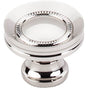 Top Knobs - Button Faced Knob 1 1/4 Inch Polished Nickel - Polished Nickel