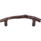 Top Knobs - Aspen Twig Pull 3 1/2 Inch (c-c) Mahogany Bronze - Mahogany Bronze