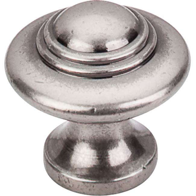 Top Knobs - Ascot Knob 1 1/4 Inch Pewter Antique - Pewter Antique