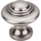 Top Knobs - Ascot Knob 1 1/4 Inch Pewter Antique - Pewter Antique