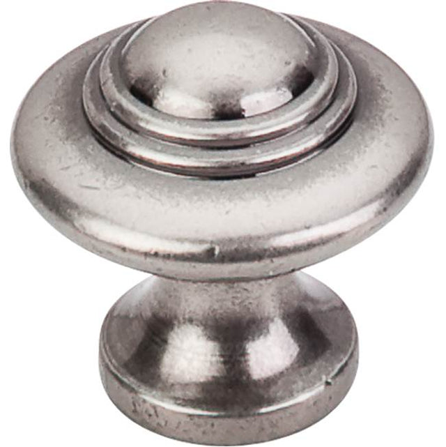 Top Knobs - Ascot Knob 1 1/4 Inch Pewter Antique - Pewter Antique
