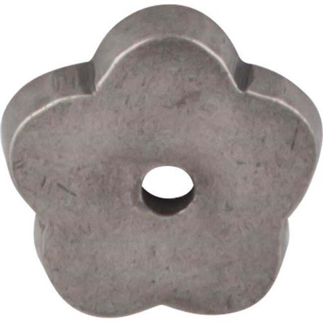 Top Knobs - Aspen Flower Backplate 1 Inch Silicon Bronze Light - Silicon Bronze Light