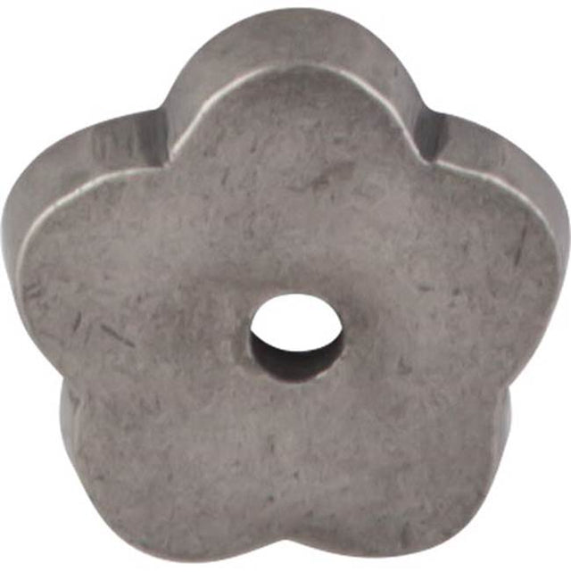 Top Knobs - Aspen Flower Backplate 1 Inch Silicon Bronze Light - Silicon Bronze Light