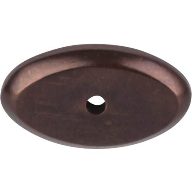 Top Knobs - Aspen Oval Backplate 1 1/2 Inch Mahogany Bronze - Mahogany Bronze