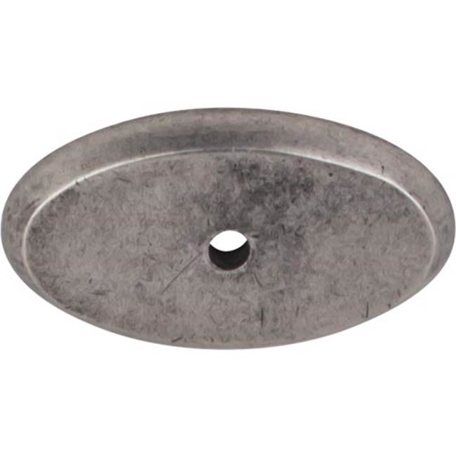 Top Knobs - Aspen Oval Backplate 1 3/4 Inch Silicon Bronze Light - Silicon Bronze Light