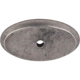 Top Knobs - Aspen Oval Backplate 1 3/4 Inch Silicon Bronze Light - Silicon Bronze Light