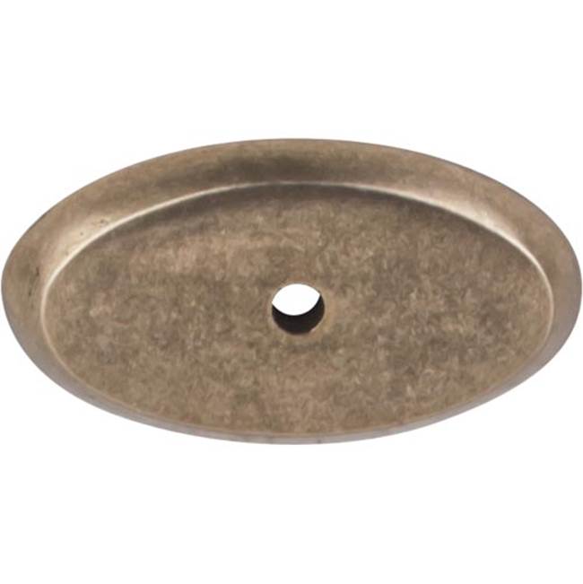 Top Knobs - Aspen Oval Backplate 1 3/4 Inch Light Bronze - Light Bronze