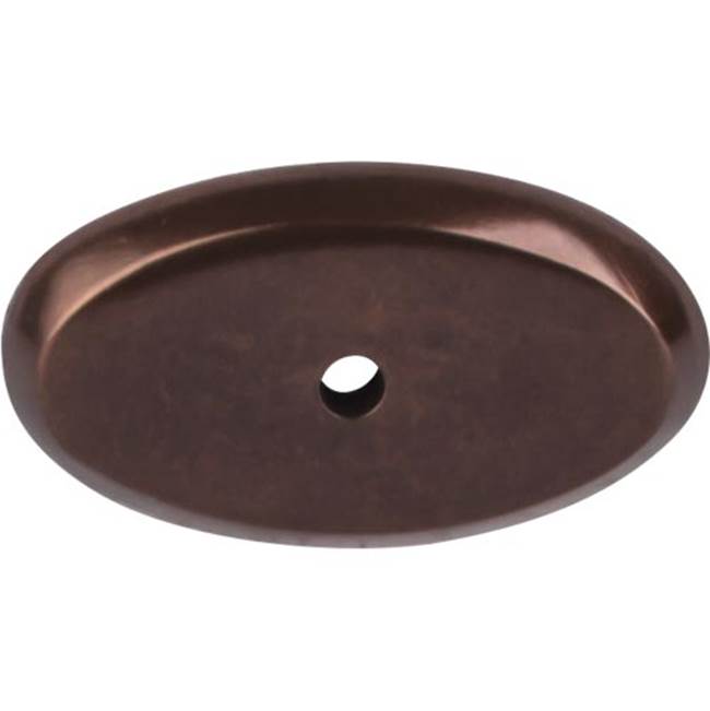 Top Knobs - Aspen Oval Backplate 1 3/4 Inch Mahogany Bronze - Mahogany Bronze