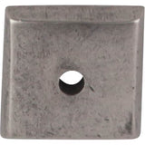 Top Knobs - Aspen Square Backplate 7/8 Inch Silicon Bronze Light - Silicon Bronze Light