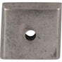 Top Knobs - Aspen Square Backplate 7/8 Inch Silicon Bronze Light - Silicon Bronze Light