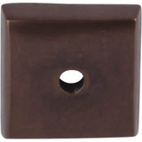 Top Knobs - Aspen Square Backplate 7/8 Inch Mahogany Bronze - Mahogany Bronze
