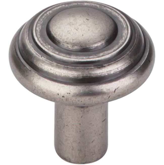 Top Knobs - Aspen Button Knob 1 1/4 Inch Silicon Bronze Light - Silicon Bronze Light