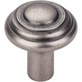 Top Knobs - Aspen Button Knob 1 1/4 Inch Silicon Bronze Light - Silicon Bronze Light
