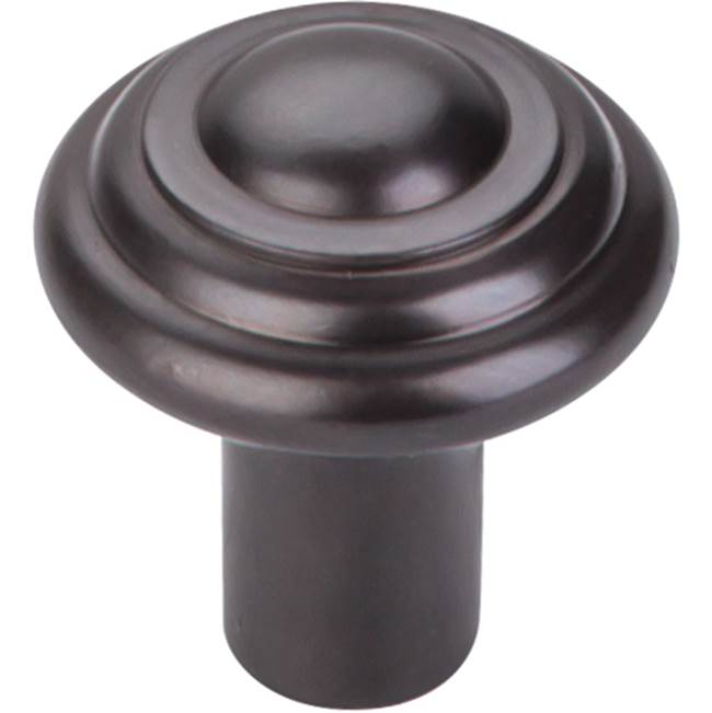 Top Knobs - Aspen Button Knob 1 1/4 Inch Medium Bronze - Medium Bronze
