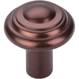 Top Knobs - Aspen Button Knob 1 1/4 Inch Mahogany Bronze - Mahogany Bronze
