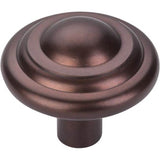 Top Knobs - Aspen Button Knob 1 3/4 Inch Mahogany Bronze - Mahogany Bronze