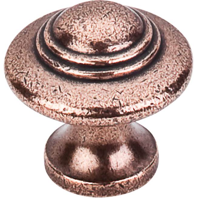 Top Knobs - Ascot Knob 1 1/4 Inch Old English Copper - Old English Copper