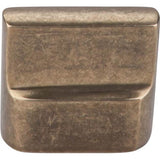 Top Knobs - Aspen Flat Sided Knob 7/8 Inch (c-c) Light Bronze - Light Bronze