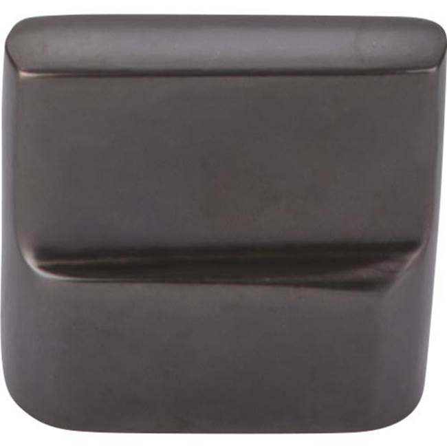 Top Knobs - Aspen Flat Sided Knob 7/8 Inch (c-c) Medium Bronze - Medium Bronze