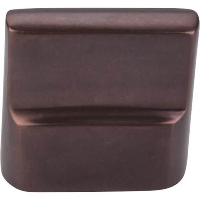 Top Knobs - Aspen Flat Sided Knob 7/8 Inch (c-c) Mahogany Bronze - Mahogany Bronze