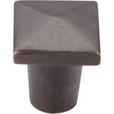 Top Knobs - Aspen Square Knob 3/4 Inch Medium Bronze - Medium Bronze