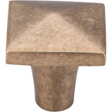 Top Knobs - Aspen Square Knob 1 1/4 Inch Light Bronze - Light Bronze
