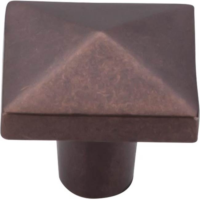 Top Knobs - Aspen Square Knob 1 1/2 Inch Mahogany Bronze - Mahogany Bronze