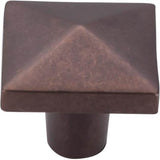 Top Knobs - Aspen Square Knob 1 1/2 Inch Mahogany Bronze - Mahogany Bronze