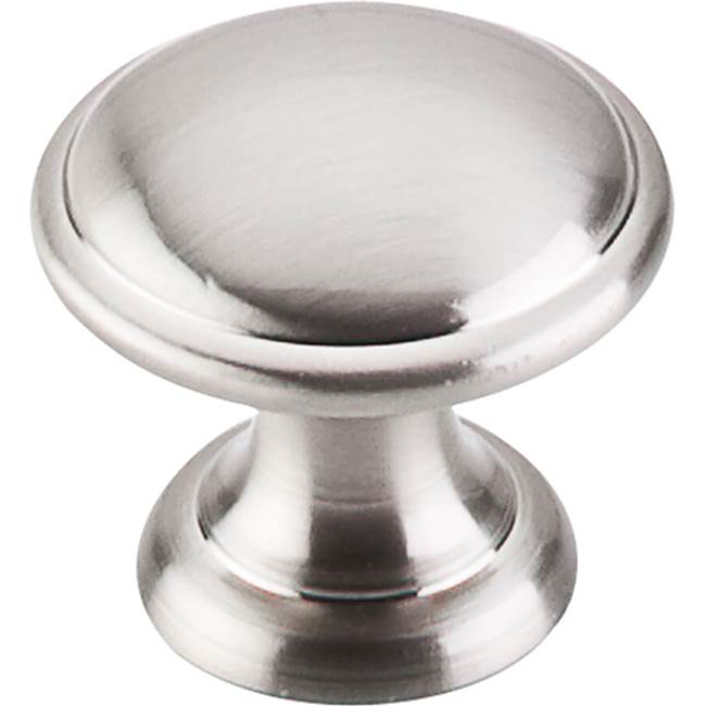 Top Knobs - Rounded Knob 1 1/4 Inch Brushed Satin Nickel - Brushed Satin Nickel