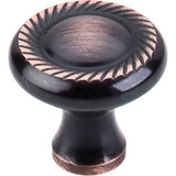 Top Knobs - Swirl Cut Knob 1 1/4 Inch Tuscan Bronze - Tuscan Bronze