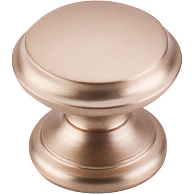 Top Knobs - Flat Top Knob 1 3/8 Inch Brushed Bronze - Brushed Bronze