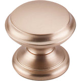 Top Knobs - Flat Top Knob 1 3/8 Inch Brushed Bronze - Brushed Bronze